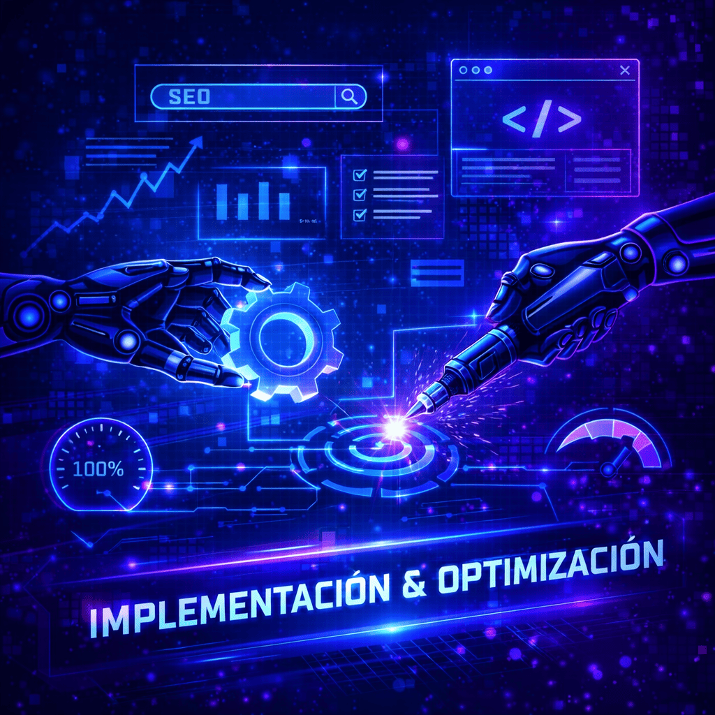 Icono implementación y optimización
