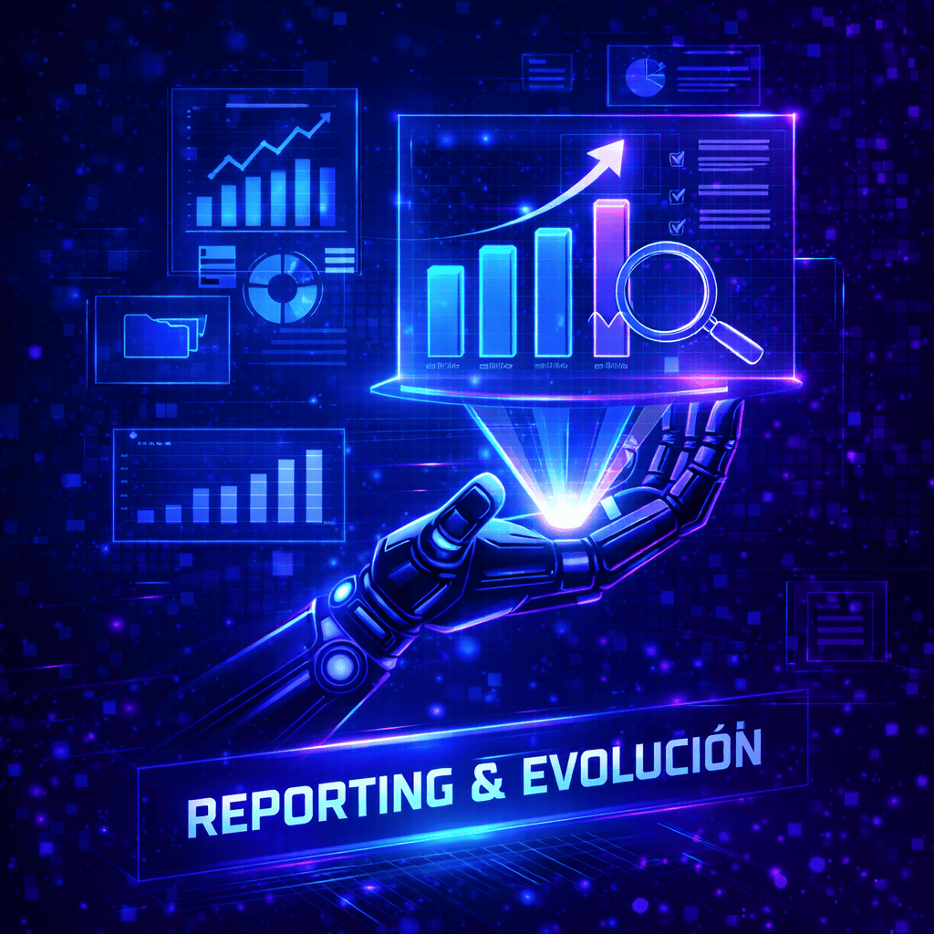 Icono reporting y evolución